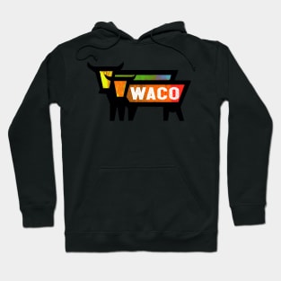 Waco Texas Travel Vintage Cows Bulls Hoodie